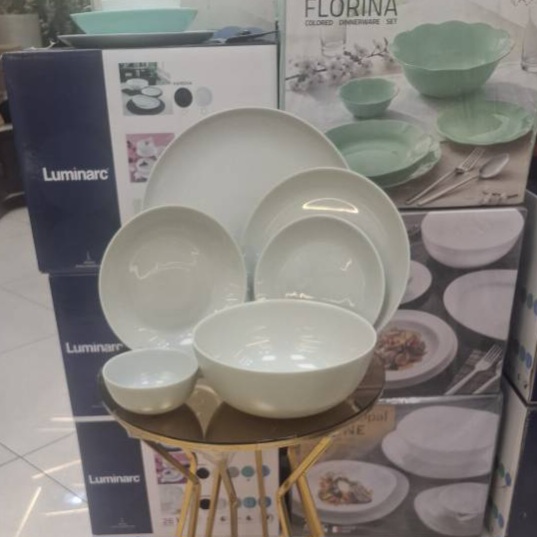 سرویس 26 پارچه طوسی دیوالی گلدن اپال