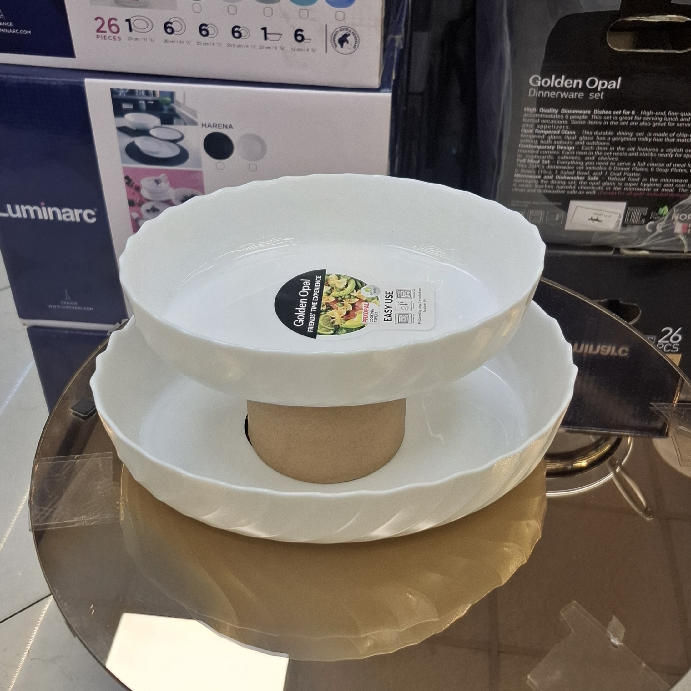 سه تابه بیضی لب کنگره گلدن اوپال